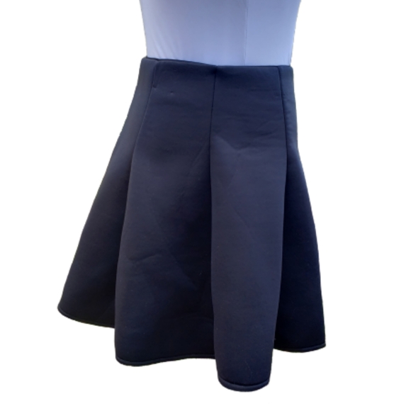 Skirt Scuba Black Stretch Skater Full Sz M TOBI - Picture 6 of 11